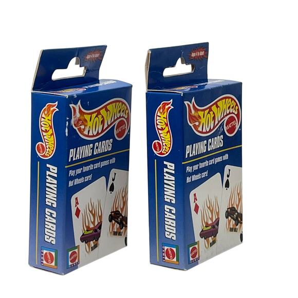 Vintage Hot Wheels Playing Cards – 2 Sealed Decks Mattel 2000 Cars Collectible - Picture 2 of 5